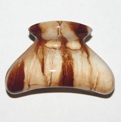 Hair Claw Jaw Clip Size Small Fashion Accessory Stripes Patterns Made in France