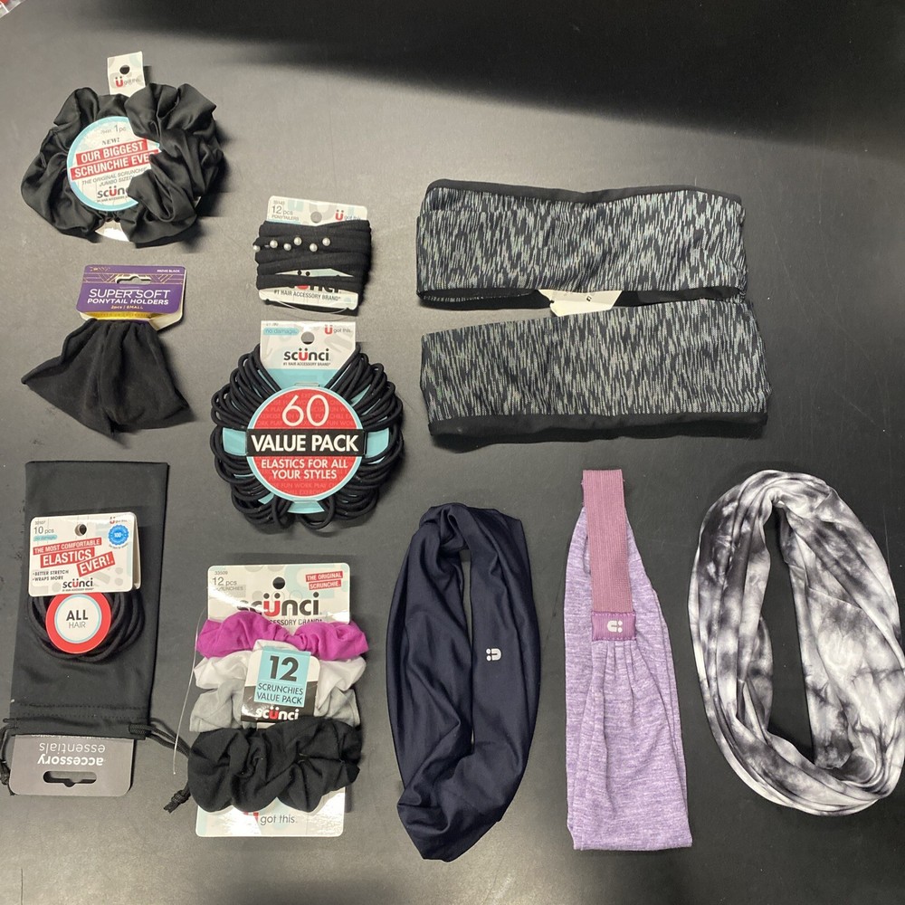 103 in PACK – SCUNCI Hair Accessories.Headbands, Scrunchies, Pony Tails And More