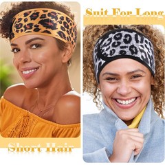 4 Pieces Satin Hair Wrap Scarf Satin Headband for Black Women’s Adjustable