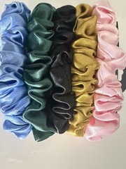 Silky Hair Ties Satin Scrunchies – Small Mini Scrunchy for Women
