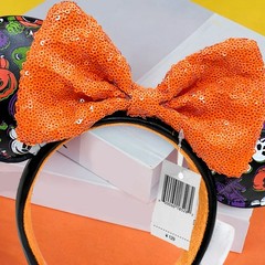 Disney. Parks Orange pumpkin Ghost Headband Halloween new Ears cute hairband