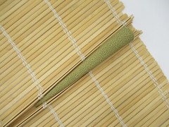 Silk Kimono Long Hair Clip 130mm (5 1/8 inch) Ship from USA, Simple Minimalist