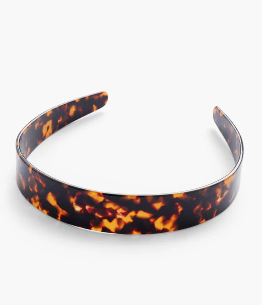 Tortoise Shell Headband 1 Inch Wide Acetate CBK Style