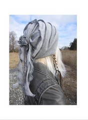 Ponytail Holders Genuine Leather Hair Wraps Ties Beads Hair ties Braided style