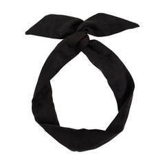 Twist Bow Headband Wired Hair Tie Headband Rabbit Ear Hair Scarf Bowknot Head…
