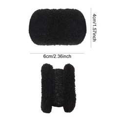 12 Pack Terry Cloth Cotton Elastic Stretchy Thick Hair Ties No Crease Band