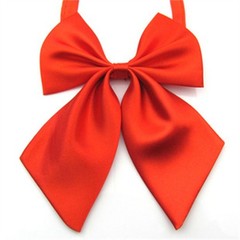 Business Tie Women’s Solid Color Beautiful College Style Bow Tie Bank Clothing
