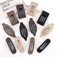12 Pack Flat Hair Clips for Women-3 Styles Matte Neutral Flat Claw Clips, Black,