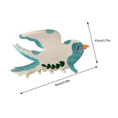 Hair Claw Swallow Bird Spring Hair Clip Female Ponytail Holder for Daily Wear