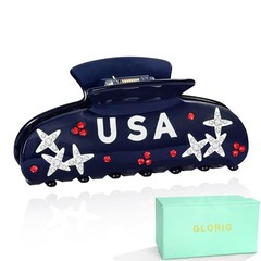 USA Hair Clip for Women Sturdy Patriotic Independence Day Hair Claws HC23393A