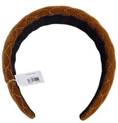 Loft Quilted Puffed Headband in Chestnut Brown Multi One Size New with Tags