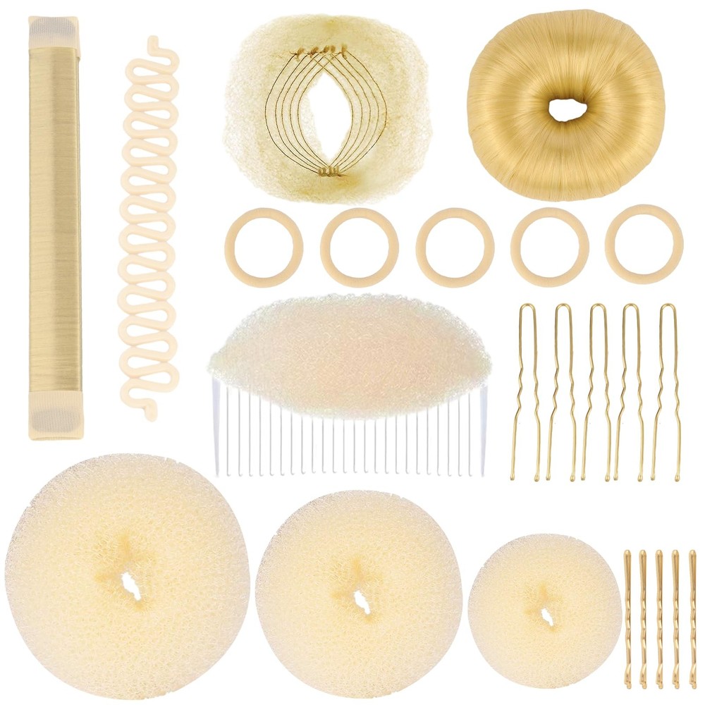 Blonde Hair Base Sponge Invisible Clip Comb Bump 1 Count (Pack of 1),