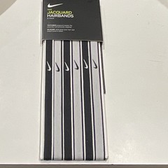 Nike 6-Pack Jacquard Stretch Headbands Black/White Striped Logo