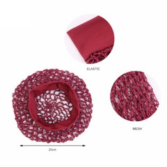 Night Sleeping Mesh Turban Women Crochet Fish Snood Slouchy Hair Net Cover Islam