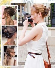 4 PCS Bow Hair Clips Bow Claw Black+Leopard Dark Brown+Leopard Light Brown+Gray