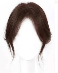 3.15″x4.3″Seamless edge 100% Human Hair Hairline Head Top Topper Clip in 10″