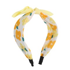 VOCOSTE Elegant Flowers Headband 6.30″x4.72″x2.05″ Yellow Flower