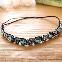 5pcs Hairbands for Women, 5 Rhinestone Beaded Headbands, Head Bands for Women…