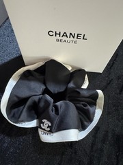 Chanel Novelty Beauty Chanel Beaute Hair Accessory Silk Scrunchie Hair Tie