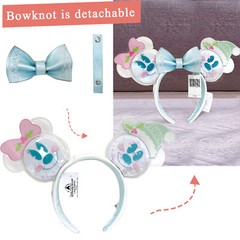 Pastel Snowman Disney` Parks Christmas Holiday Loungefly Headband Minnie Ears