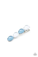 Paparazzi Bubbly Reflections Blue Hairclip