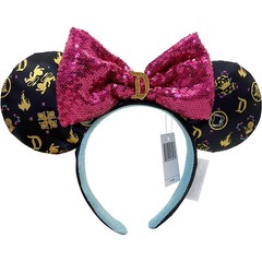 Disney Parks Sleeping Beauty Castle Sequin Minnie Mickey Mouse Ears Headband