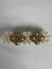 Vintage Hair Clips Accessories Decorative Lot Of 5 Gold Brown