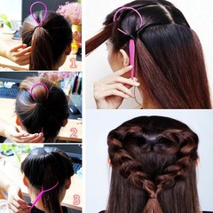 Hair Loop Styling Tool Set 6 PCS Topsy Tail Ponytail Braid Maker Women, New, USA