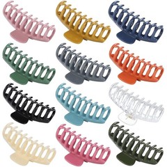 12Pcs Large Hair Claw Clips 4.3″ Stylish Barrettes Women Hair Accessories