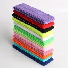 Cotton Sweatband Headbands,Pack of 12,Elastic Stretchy Sport Terry Cloth Mois…
