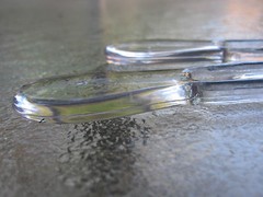 Set of 2 Chignon Pins Round Top Clear 5″ Long Made In USA Good Hair Days #266