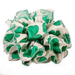 Print Ruffled Jaw Clip Claw Hair Bows