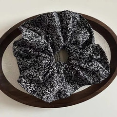 Korea Fashion Leopard Print Oversized Scrunchie for Women Elastic Big Hair Tie G