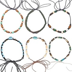 Capiant 6 Pack Boho Beaded Hat Band for Cowboy Hats, Western Cowgirl Accessor…