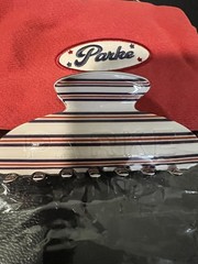 Parke Claw Clip W/Pouch & Deck Of Cards Anchor stripe NIP