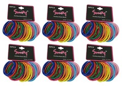 180 Seamless Metal Free Elastic Bands Hair Ties Ponytails Scrunchies (30pcs x 6)
