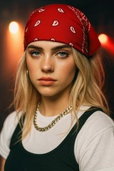 Red Paisley Bandana Headband 100% Cotton 21×21 Unisex Head Wrap Scarf Face Cover
