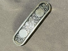 Celtic Knot Hair Clip Vintage 90s French Barrette Accessory Stainless Steel EUC