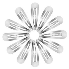 1/20pcs Drop Shaped BB Hair Clips Y2K Hair Accessories Korean Punk Silver Metal