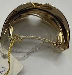 Kenneth Jay Lane Art Deco Prom Notch Hair Clip Barrette Saks Riviera France NWT