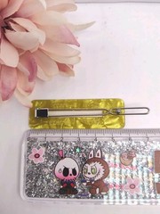 Barrettes 4 Pack By Cat & Jack, Multicolor Rectangle Hair Barrettes Marble Look