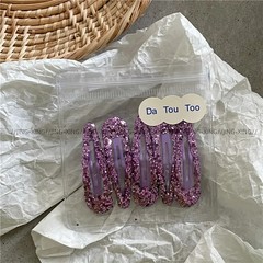 Personalized Colorful Sequins Water Drop BB Clip Bang Clip Sweet Girl Gold Powde