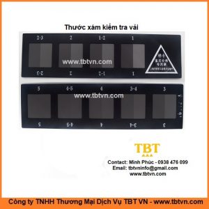 Thước xám kiểm tra độ khác biệt màu vải