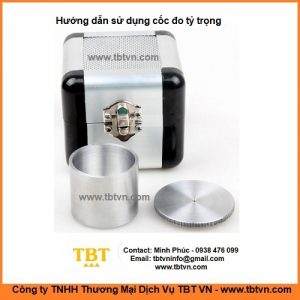 Hướng dẫn sử dụng cốc đo tỷ trọng