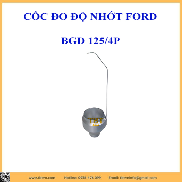 CỐC ĐO ĐỘ NHỚT FORD CUP BGD 125/4P