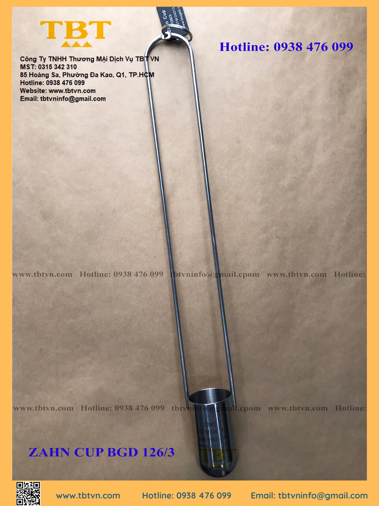 CỐC ĐO ĐỘ NHỚT ZAHN CUP 3 HÃNG BIUGED CỐC ĐO ĐỘ NHỚT ZAHN CUP 3 HÃNG BIUGED