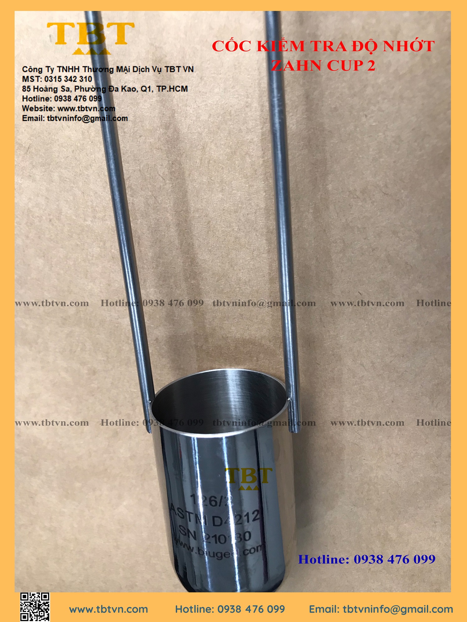 CỐC KIỂM TRA ĐỘ NHỚT ZAHN CUP 2 CỐC KIỂM TRA ĐỘ NHỚT ZAHN CUP 2