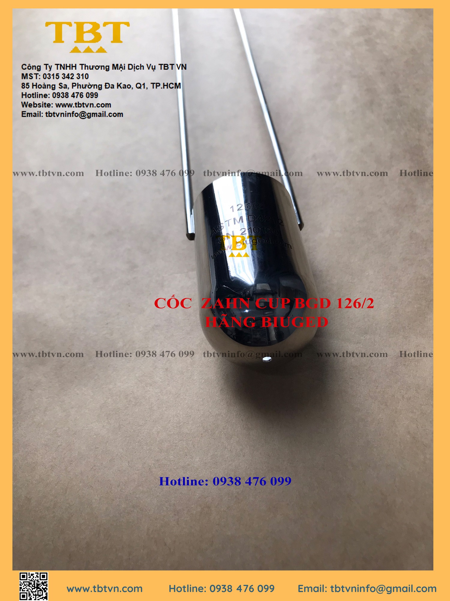 CỐC ZAHN CUP BGD 126.2 HÃNG BIUGED CỐC ZAHN CUP BGD 126.2 HÃNG BIUGED