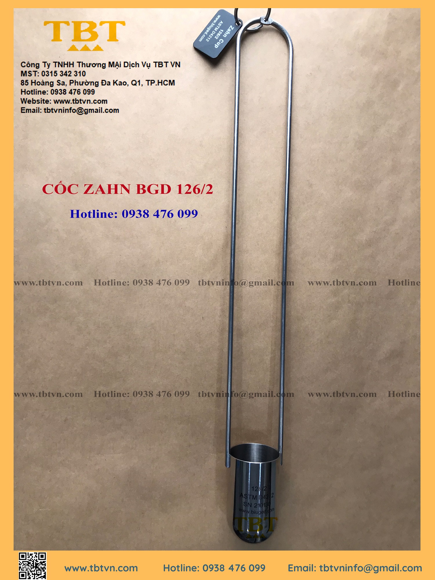 CỐC ZAHN CUP BGD 126.2 CỐC ZAHN CUP BGD 126.2
