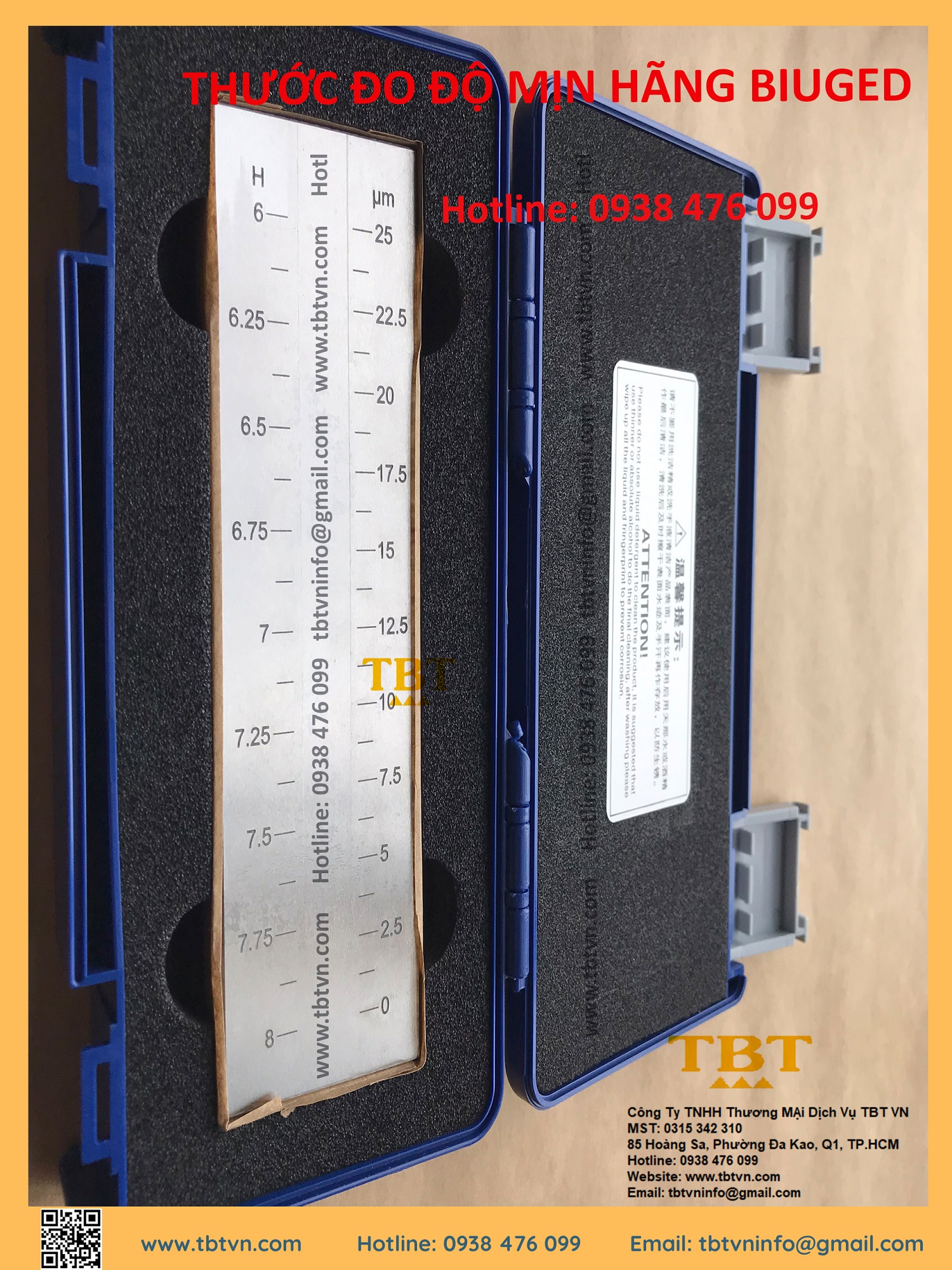 THƯỚC ĐO ĐỘ MỊN MỘT RÃNH HÃNG BIUGED 25UM THƯỚC ĐO ĐỘ MỊN MỘT RÃNH HÃNG BIUGED 25UM